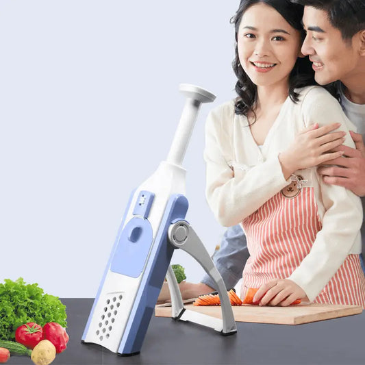 Effortlessly Slice and Chop Vegetables with the Handheld Slicer - Chefio