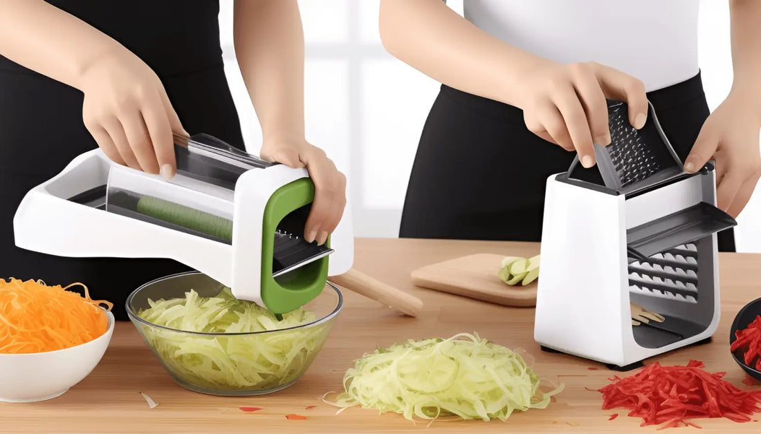 How to Easily Slice and Shred Vegetables - Multifunctional Vegetable Cutter Shredder Slicer - Chefio