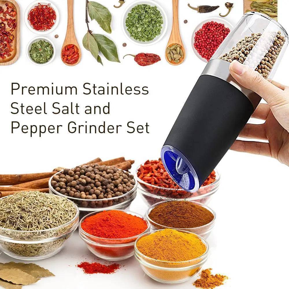 Electric Gravity Grinder for Pepper and Salt