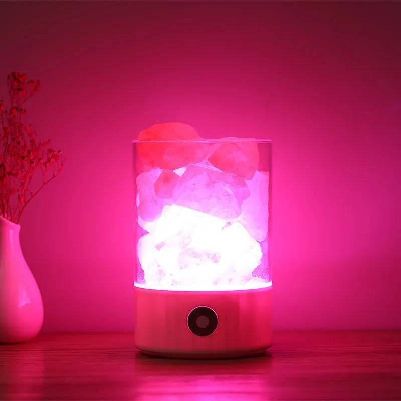 Crystal Natural Himalayan Salt Lamp for soothing ambiance1