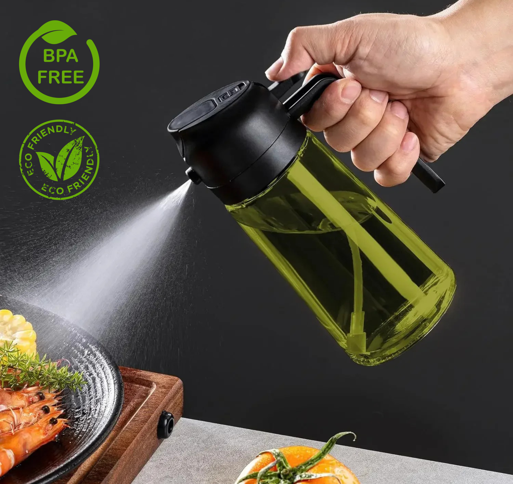 Oil Dispenser - Chefio™ OilMaster Premium 2-in-1 Oil Dispenser