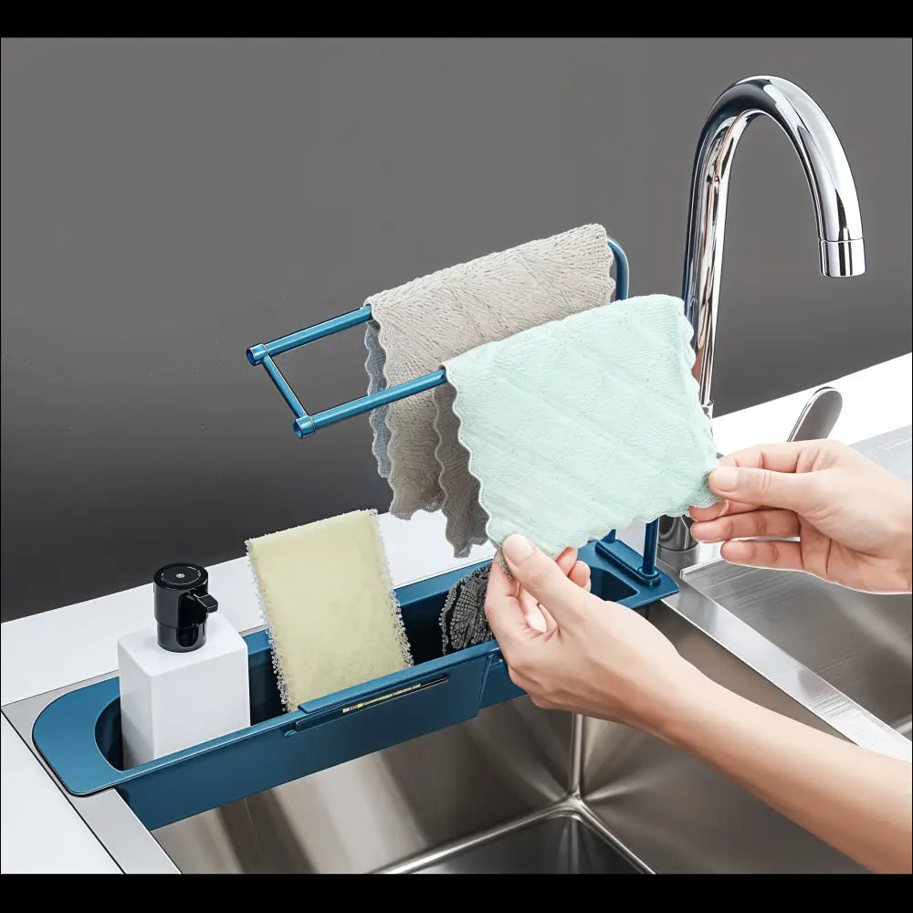 Adjustable Kitchen Sink Organizer-Chefio