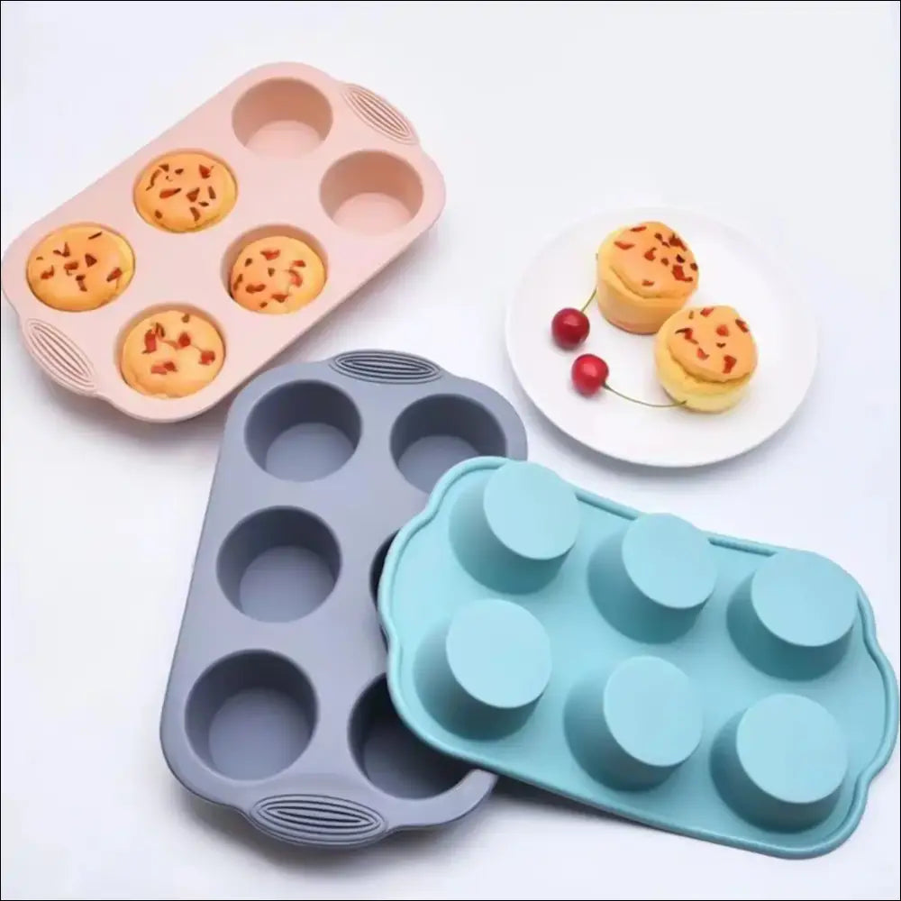 BakeMaster Silicone Muffin Tray-Chefio