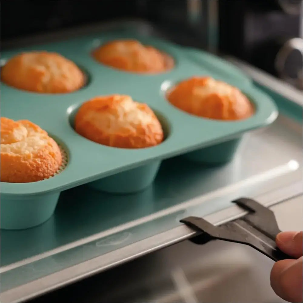 BakeMaster Silicone Muffin Tray-Chefio