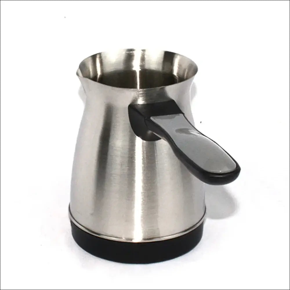 Stainless steel Turkish coffee maker for rich Greek coffee, perfect for home or travel