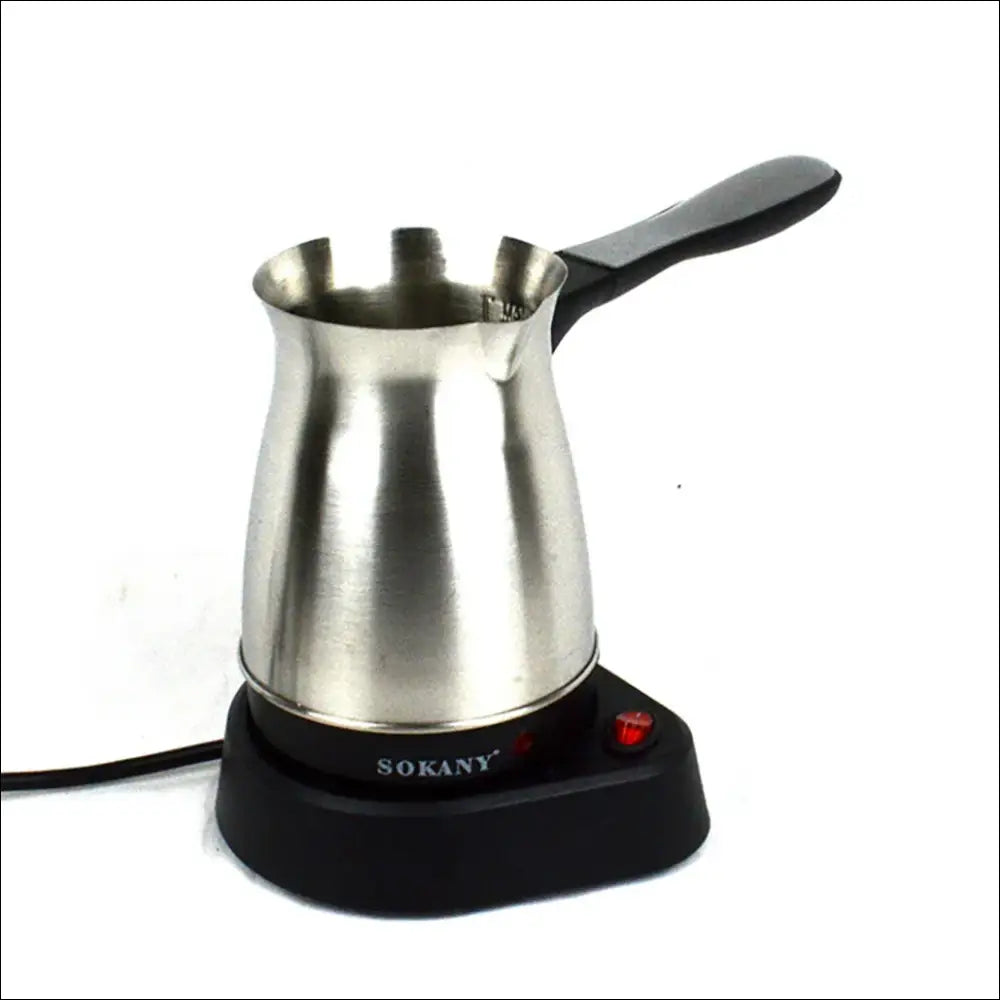 Electric Turkish coffee maker in stainless steel for rich Turkish Greek coffee at home