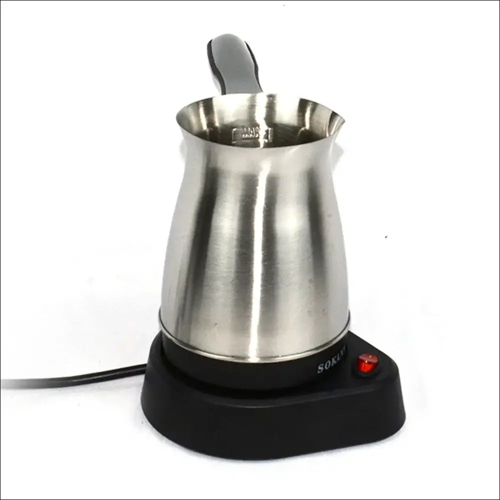 Electric Turkish Coffee Maker BrewMaster Espresso in stainless steel for rich coffee at home