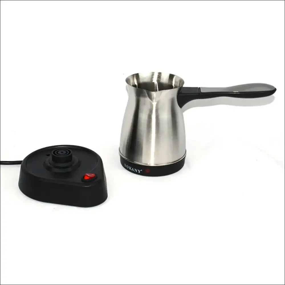 Electric Turkish coffee maker BrewMaster Espresso, perfect for rich stainless steel coffee adventures