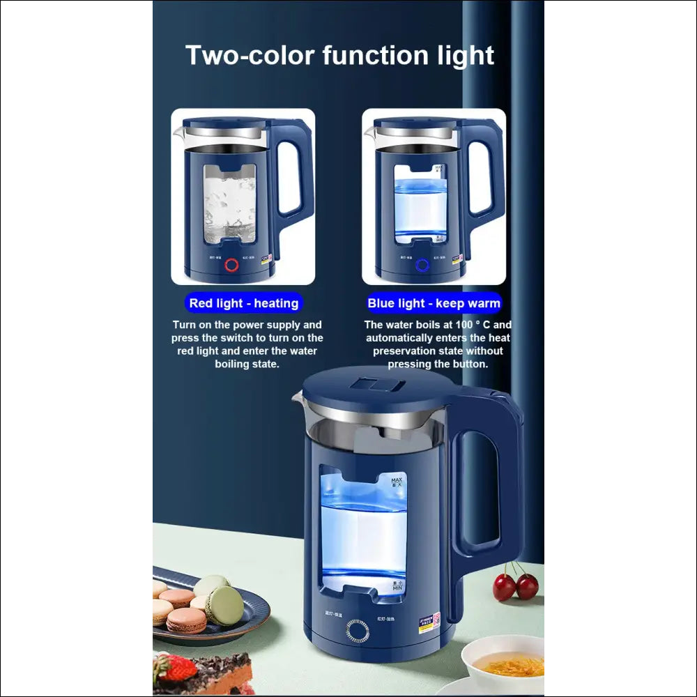 Kettle - Chefio Blue Boil Electric Kettle