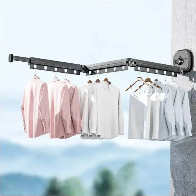 Elegant Fold-Away Drying Rack - Maximize Bathroom Space-Chefio