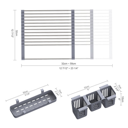 FlexiDry Roll Up Dish Drying Rack-Chefio