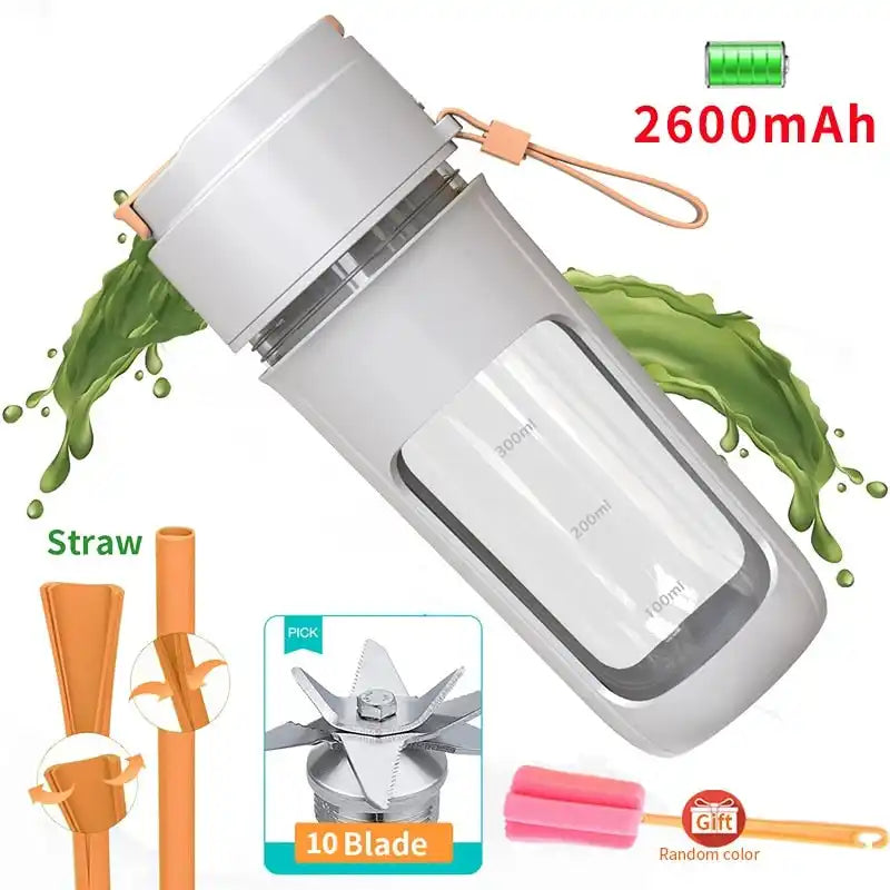 Portable blender with accessories.