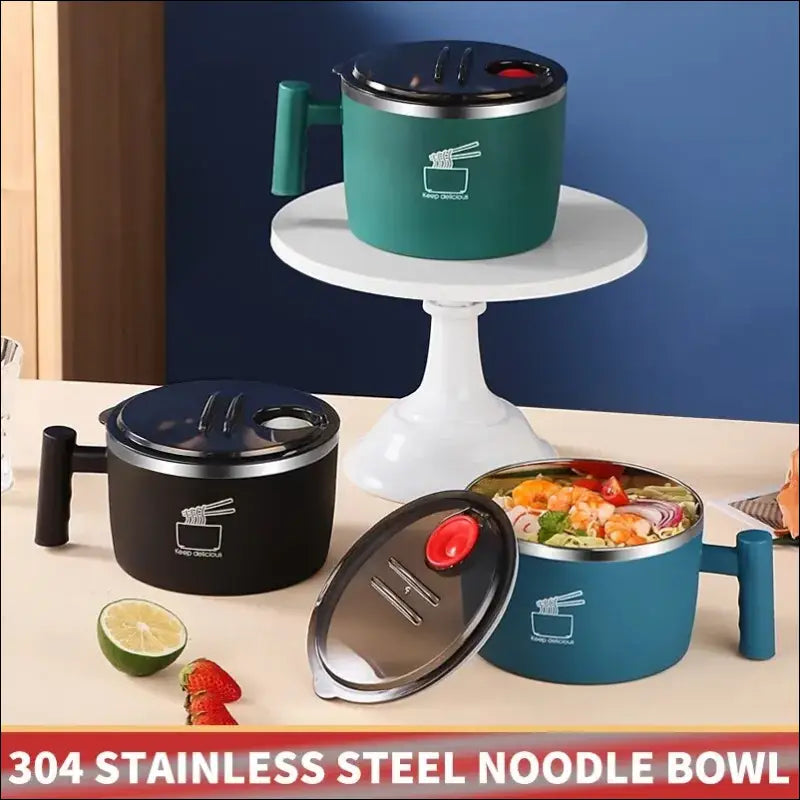 Portable Noodle Bowl with Lid-Chefio