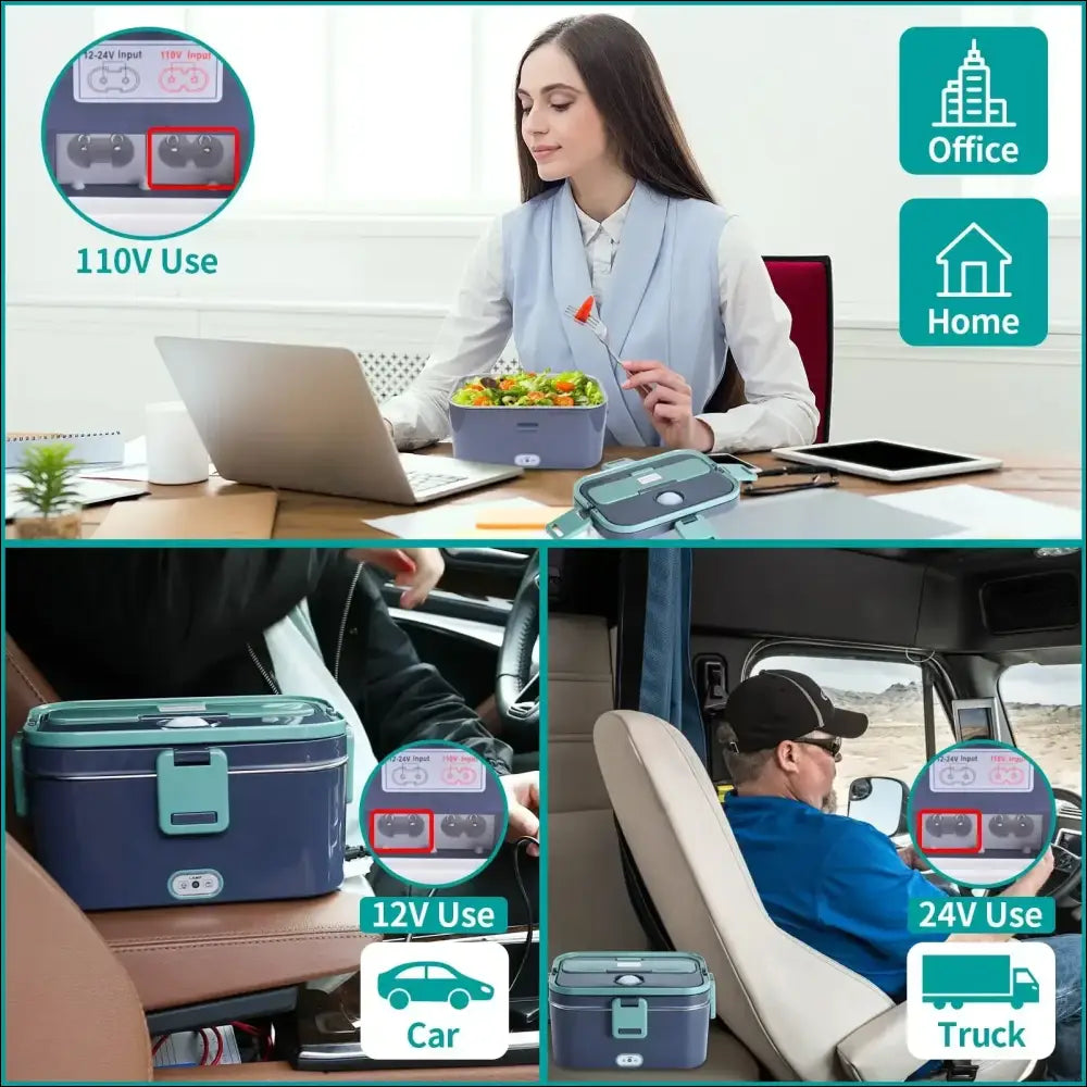 HeatWave Portable Lunch Box-Chefio