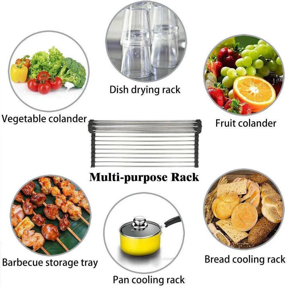 Home &amp; Kitchen - Chefio Roll-Up Dish Drying Rack