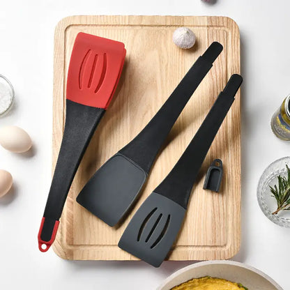 Silicone 3-in-1 Frying Spatula Clip - Essential Kitchen