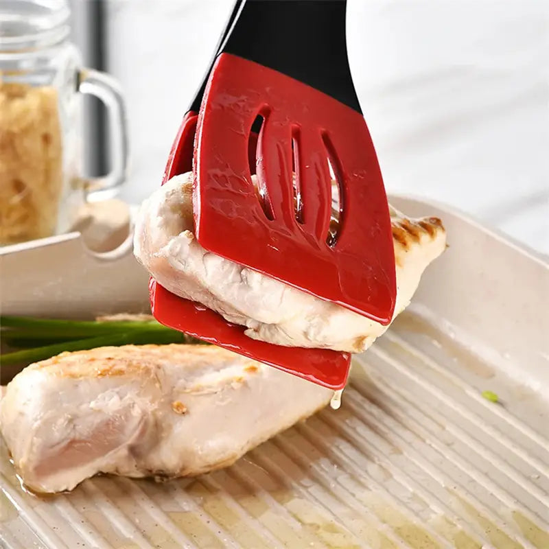 Silicone 3-in-1 Frying Spatula Clip - Essential Kitchen