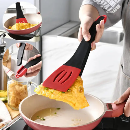 Silicone 3-in-1 Frying Spatula Clip - Essential Kitchen