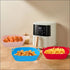 Air Fryer with digital display alongside Square Silicone Air Fryer Tray kitchen gadget