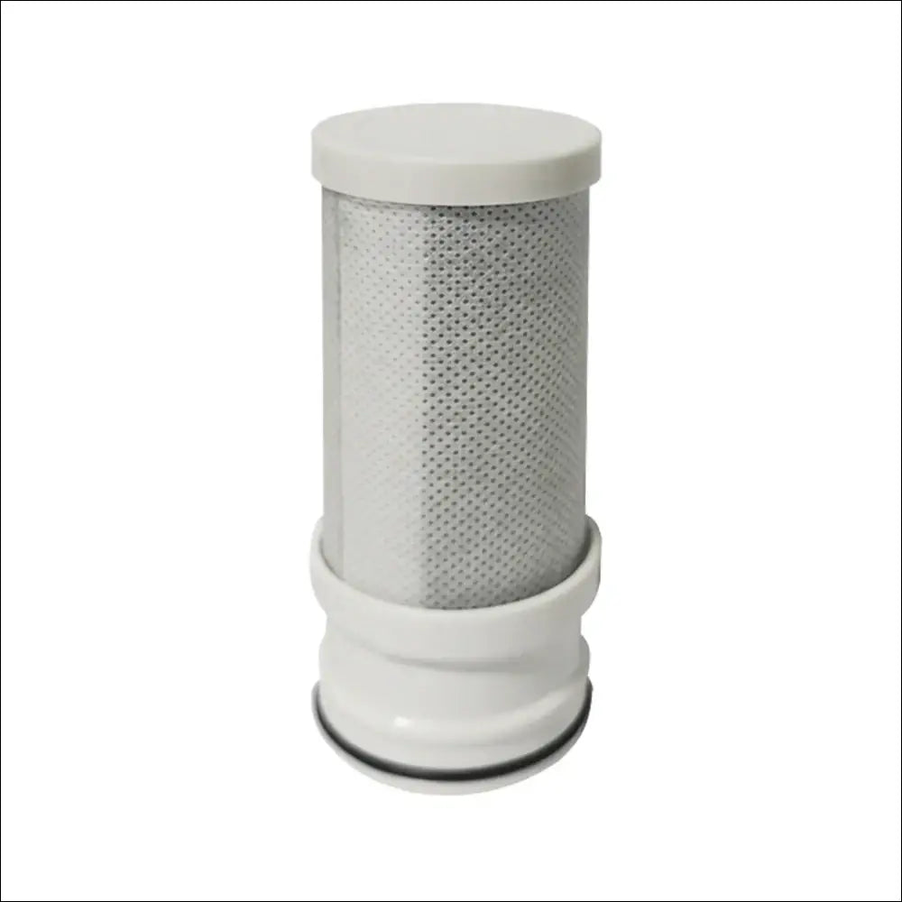 White cylindrical TastePure Cartridge filter for bathroom sink faucets and clean water